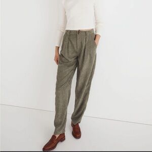 Madewell Corduroy High Rise Tapered Pants, Size 10